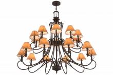 Meyda White 156660 - 54" Wide Jupiter 20 Light Chandelier