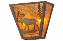 Meyda White 158334 - 13" Wide Moose Creek Wall Sconce