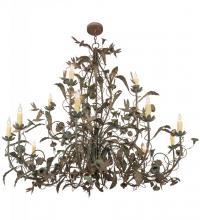 Meyda White 159623 - 60"W Le Printemps 15 LT Chandelier