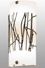 Meyda White 159706 - 5"W Twigs Overlay Wall Sconce