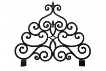 Meyda White 162817 - 36" Wide X 32" High Fleur-de-lis Fireplace Screen