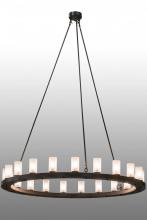 Meyda White 163644 - 60" Wide Loxley 21 Light Chandelier