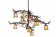 Meyda White 166759 - 39"W Pine Branch Valley View 10 LT Chandelier