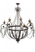 Meyda White 167783 - 45"W Antonia 8 LT Chandelier