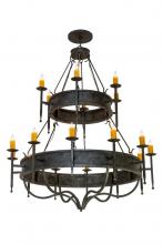 Meyda White 168295 - 60" Wide Marta 18 Light Two Tier Chandelier