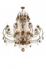 Meyda White 169772 - 64" Wide Minuet 16 Light Chandelier