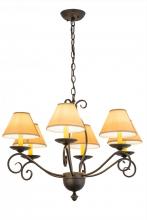 Meyda White 169823 - 30"W Sienna 6 LT Chandelier