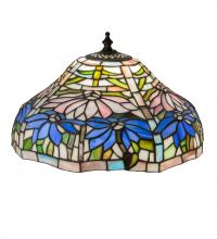 Meyda White 17068 - 12" Wide Tiffany Poinsettia Shade