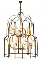 Meyda White 174484 - 54" Wide Grand Stair 20 Light Chandelier