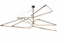 Meyda White 174928 - 216"W Isotope Chandelier