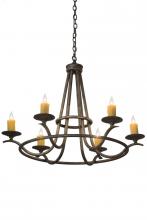 Meyda White 179905 - 36"W Octavia 6 LT Chandelier