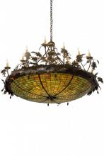 Meyda White 181600 - 55" Wide Greenbriar Oak Inverted Pendant