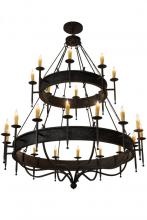 Meyda White 182268 - 72" Wide Marta 24 Light Two Tier Chandelier