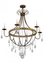 Meyda White 182546 - 42"W Azaleia 6 LT Chandelier