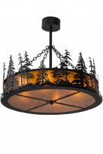 Meyda White 183244 - 36" Wide Tall Pines Inverted Pendant