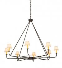 Meyda White 183511 - 60"W Brach Ring 8 LT Chandelier