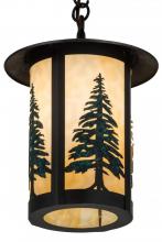 Meyda White 183605 - 10"W Fulton Tall Pines Pendant