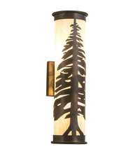 Meyda White 190060 - 5" Wide Pine Tree Wall Sconce