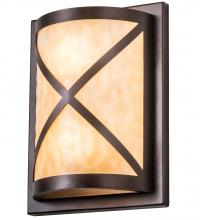 Meyda White 190543 - 9" Wide Whitewing Wall Sconce