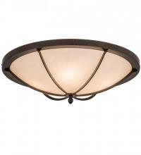 Meyda White 190613 - 24" Wide Dominga Flushmount