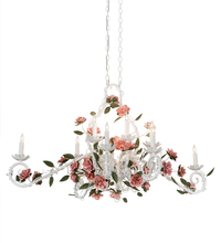 Meyda White 193143 - 48"L Symphony Rose Basket Chandelier