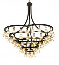 Meyda White 194317 - 114" Wide Cretella 86 Light Chandelier