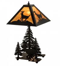 Meyda Tiffany 196036 - 22"H Lone Deer Table Lamp