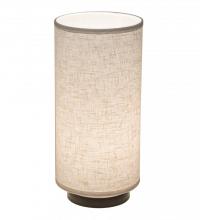 Meyda White 196251 - 8" Wide Cilindro Textrene Table Lamp