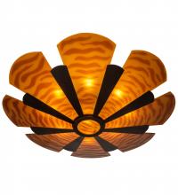 Meyda White 197621 - 60" Wide Metro Fusion Elite Semi-Flushmount