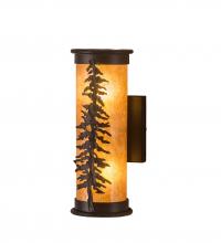 Meyda White 197883 - 5" Wide Tall Pines Wall Sconce
