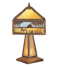Meyda White 200206 - 19.5" Wide Camel Mission Accent Lamp