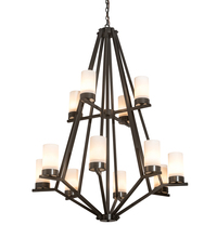 Meyda White 200633 - 42" Wide Galen 12 LT Two Tier Chandelier