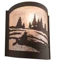 Meyda White 200794 - 10" Wide Canoe At Lake Left Wall Sconce