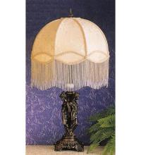 FABRIC & FRINGE TAPESTRY DOME IVORY