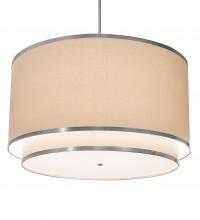 Meyda White 202506 - 48" Wide Cilindro Natural Textrene Pendant