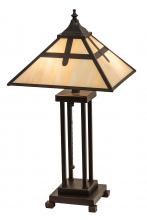Meyda White 204495 - 24" High Cross Mission Table Lamp