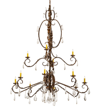 Meyda White 211101 - 56" Wide Valentina Chandelier