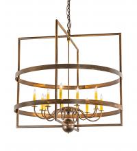 Meyda White 213168 - 36" Wide Aldari 12 Light Chandelier