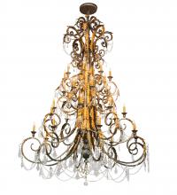 Meyda White 213272 - 78" Wide Serratina 32 Light Chandelier