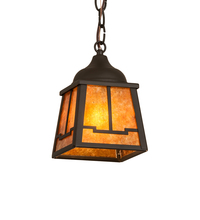 Meyda White 214304 - 6" Square Valley View Mini Pendant