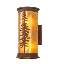 Meyda White 215764 - 6" Wide Tall Pines Wall Sconce