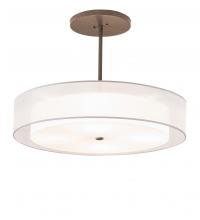Meyda White 216022 - 30" Wide Cilindro Textrene Pendant