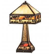 Meyda White 217641 - 26" High Camel Mission Table Lamp