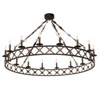 Meyda White 218058 - 53" Wide Kingsbridge 16 Light Chandelier