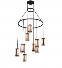 Meyda White 218698 - 48" Wide Cartier 9 Light Chandelier