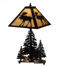 Meyda White 219733 - 21" High Moose on the Loose Table Lamp
