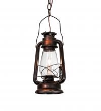 Meyda White 220231 - 7" Wide Miners Lantern Mini Pendant