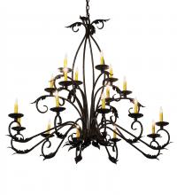 Meyda White 225931 - 56" Long Windsor 18 Light Oblong Chandelier