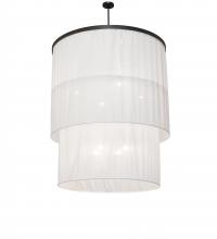 Meyda White 226013 - 60" Wide Cilindro 2 Tier Pendant