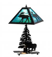 Meyda White 228133 - 21" High Lone Moose Table Lamp